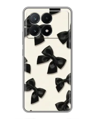Чохол для Xiaomi POCO X6 Pro (5G) з картинкою «Чорні бантики» Чохол для Xiaomi POCO X6 Pro (5G) з картинкою «Чорні бантики»