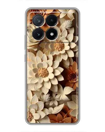 Чехол для Xiaomi POCO X6 Pro (5G) с картинкой «Бежевый флористический декор» Чехол для Xiaomi POCO X6 Pro (5G) с картинкой «Бежевый флористический декор»