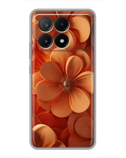 Чехол для Xiaomi POCO X6 Pro (5G) с картинкой «Оранжевый макро цветок» Чехол для Xiaomi POCO X6 Pro (5G) с картинкой «Оранжевый макро цветок»