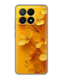 Чехол для Xiaomi POCO X6 Pro (5G) с картинкой «Золотые лепестки» Чехол для Xiaomi POCO X6 Pro (5G) с картинкой «Золотые лепестки»