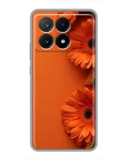 Чехол для Xiaomi POCO X6 Pro (5G) с картинкой «Оранжевые герберы» Чехол для Xiaomi POCO X6 Pro (5G) с картинкой «Оранжевые герберы»