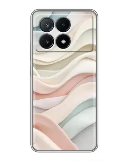 Чехол для Xiaomi POCO X6 Pro (5G) с картинкой «Пастельные нежные волны» Чехол для Xiaomi POCO X6 Pro (5G) с картинкой «Пастельные нежные волны»