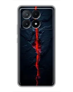Чехол для Xiaomi POCO X6 Pro (5G) с картинкой «Kрасная лавовая трещина» Чехол для Xiaomi POCO X6 Pro (5G) с картинкой «Kрасная лавовая трещина»