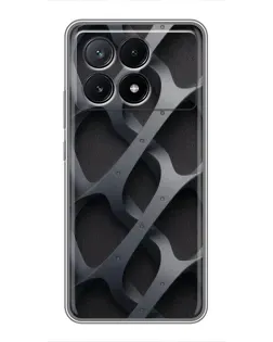 Чехол для Xiaomi POCO X6 Pro (5G) с картинкой «Объемное серое плетение» Чехол для Xiaomi POCO X6 Pro (5G) с картинкой «Объемное серое плетение»