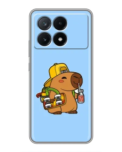 Чехол для Xiaomi POCO X6 Pro (5G) с картинкой «Капибара на скейте» Чехол для Xiaomi POCO X6 Pro (5G) с картинкой «Капибара на скейте»
