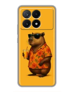 Чехол для Xiaomi POCO X6 Pro (5G) с картинкой «Капибара на отдыхе» Чехол для Xiaomi POCO X6 Pro (5G) с картинкой «Капибара на отдыхе»