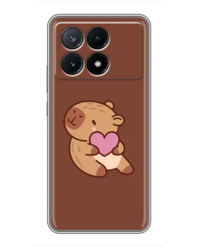 Чехол для Xiaomi POCO X6 Pro (5G) с картинкой «Капибара с сердцем» Чехол для Xiaomi POCO X6 Pro (5G) с картинкой «Капибара с сердцем»
