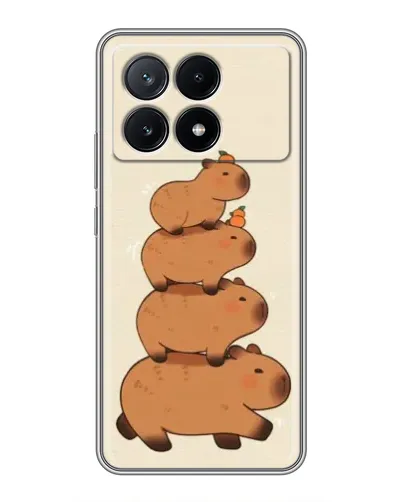 Чехол для Xiaomi POCO X6 Pro (5G) с картинкой «Башня из капибар» Чехол для Xiaomi POCO X6 Pro (5G) с картинкой «Башня из капибар»