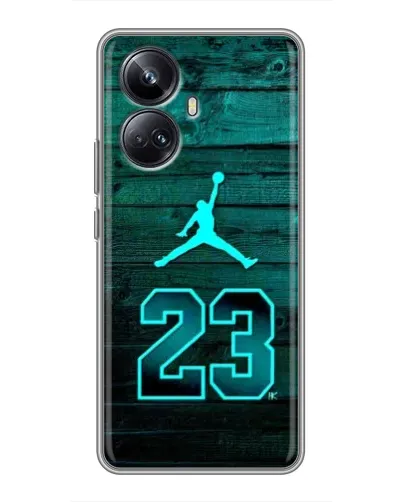 Чехол для Realme 10 Pro Plus с картинкой «Jordan Cyan 23» Чехол для Realme 10 Pro Plus с картинкой «Jordan Cyan 23»