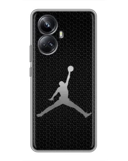 Чехол для Realme 10 Pro Plus с картинкой «Jordan Dark Carbon»