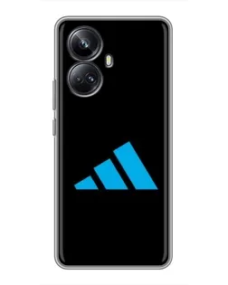 Чехол для Realme 10 Pro Plus с картинкой «Adidas Cyan Logo» Чехол для Realme 10 Pro Plus с картинкой «Adidas Cyan Logo»