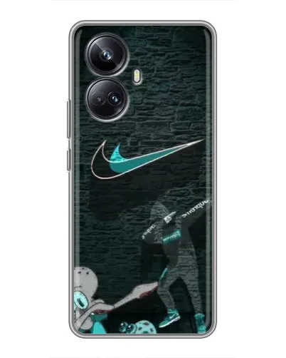 Чехол для Realme 10 Pro Plus с картинкой «Спортивный арт Nike»