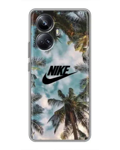 Чехол для Realme 10 Pro Plus с картинкой «Тропический принт Nike» Чехол для Realme 10 Pro Plus с картинкой «Тропический принт Nike»