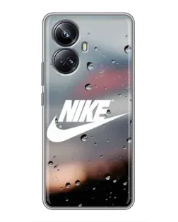 Чехол для Realme 10 Pro Plus с картинкой «Nike в стиле ретро»