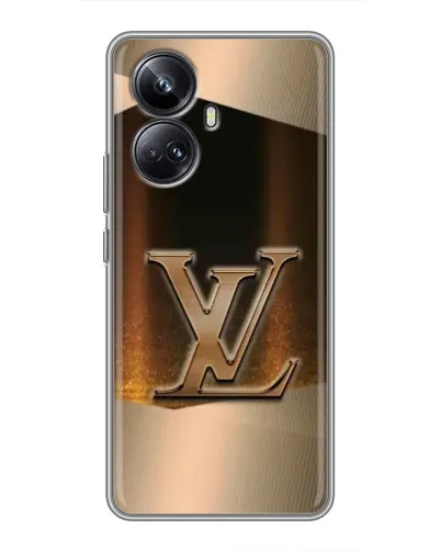 Чехол для Realme 10 Pro Plus с картинкой «LV — золотое сияние» Чехол для Realme 10 Pro Plus с картинкой «LV — золотое сияние»