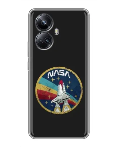 Чехол для Realme 10 Pro Plus с картинкой «NASA — эмблема миссии»