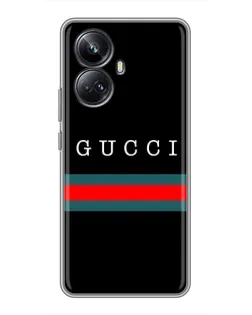 Чехол для Realme 10 Pro Plus с картинкой «Gucci — красный пояс» Чехол для Realme 10 Pro Plus с картинкой «Gucci — красный пояс»