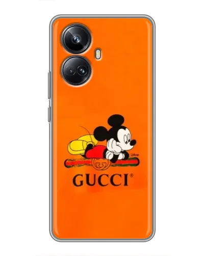 Чехол для Realme 10 Pro Plus с картинкой «Микки Маус Gucci — оранж» Чехол для Realme 10 Pro Plus с картинкой «Микки Маус Gucci — оранж»