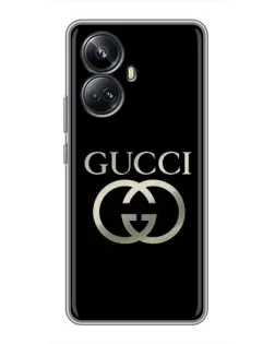 Чехол для Realme 10 Pro Plus с картинкой «Gucci — золото на черном» Чехол для Realme 10 Pro Plus с картинкой «Gucci — золото на черном»