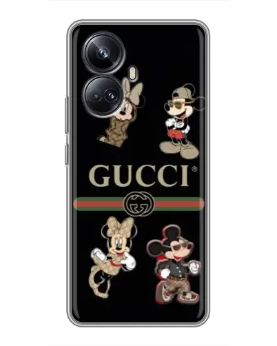 Чехол для Realme 10 Pro Plus с картинкой «Gucci — герои Disney и монограмма» Чехол для Realme 10 Pro Plus с картинкой «Gucci — герои Disney и монограмма»
