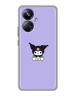 Чехол для Realme 10 Pro Plus с картинкой «Kuromi — фиолетовый минимализм» Чехол для Realme 10 Pro Plus с картинкой «Kuromi — фиолетовый минимализм»