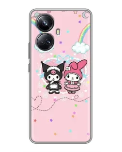 Чехол для Realme 10 Pro Plus с картинкой «My Melody и Kuromi» Чехол для Realme 10 Pro Plus с картинкой «My Melody и Kuromi»