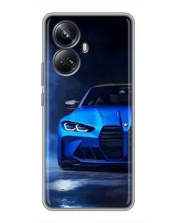 Чохол для Realme 10 Pro Plus з картинкою «Блакитна BMW M4» Чохол для Realme 10 Pro Plus з картинкою «Блакитна BMW M4»