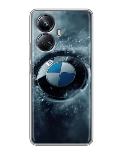 Чехол для Realme 10 Pro Plus с картинкой «Логотип BMW — лед» Чехол для Realme 10 Pro Plus с картинкой «Логотип BMW — лед»
