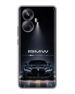 Чохол для Realme 10 Pro Plus з картинкою «BMW крізь нічне місто» Чохол для Realme 10 Pro Plus з картинкою «BMW крізь нічне місто»