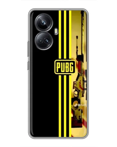 Чехол для Realme 10 Pro Plus с картинкой «PUBG — камуфляжный шлем»