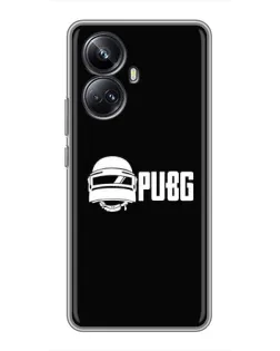 Чехол для Realme 10 Pro Plus с картинкой «PUBG — классический лого»