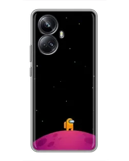 Чехол для Realme 10 Pro Plus с картинкой «Одинокий герой на планете» Чехол для Realme 10 Pro Plus с картинкой «Одинокий герой на планете»