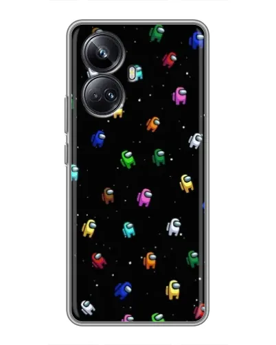 Чехол для Realme 10 Pro Plus с картинкой «Экипаж Among Us»