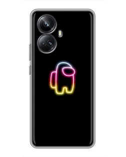Чехол для Realme 10 Pro Plus с картинкой «Among Us градиент» Чехол для Realme 10 Pro Plus с картинкой «Among Us градиент»