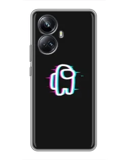 Чехол для Realme 10 Pro Plus с картинкой «Among Us неон» Чехол для Realme 10 Pro Plus с картинкой «Among Us неон»
