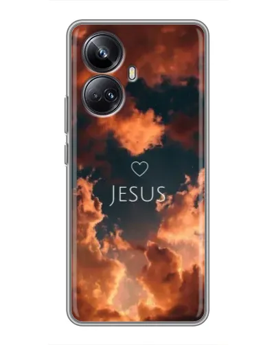 Чехол для Realme 10 Pro Plus с картинкой «Сияние Имени Jesus»