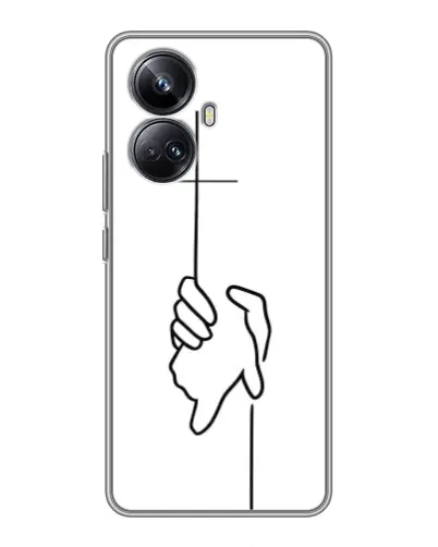 Чехол для Realme 10 Pro Plus с картинкой «Рука держит»