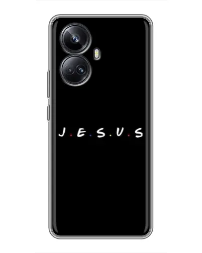Чехол для Realme 10 Pro Plus с картинкой «Точки веры J.E.S.U.S.»