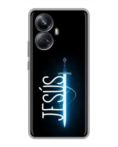 Чехол для Realme 10 Pro Plus с картинкой «Меч Духа Jesus»