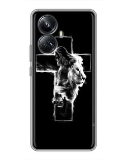 Чехол для Realme 10 Pro Plus с картинкой «Сияющий крест Jesus» Чехол для Realme 10 Pro Plus с картинкой «Сияющий крест Jesus»