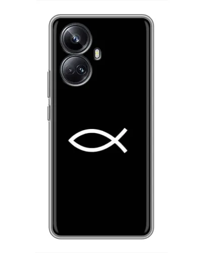 Чехол для Realme 10 Pro Plus с картинкой «Символ рыбы Jesus» Чехол для Realme 10 Pro Plus с картинкой «Символ рыбы Jesus»