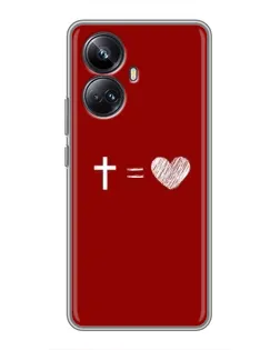Чехол для Realme 10 Pro Plus с картинкой «Уравнение любви» Чехол для Realme 10 Pro Plus с картинкой «Уравнение любви»