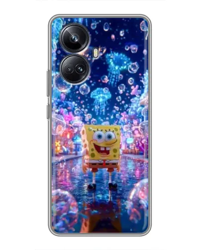 Чехол для Realme 10 Pro Plus с картинкой «Неоновый океан»