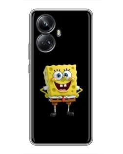 Чехол для Realme 10 Pro Plus с картинкой «Классический Губка Боб»