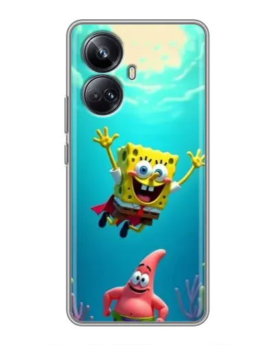 Чехол для Realme 10 Pro Plus с картинкой «Спанч Боб под водой» Чехол для Realme 10 Pro Plus с картинкой «Спанч Боб под водой»