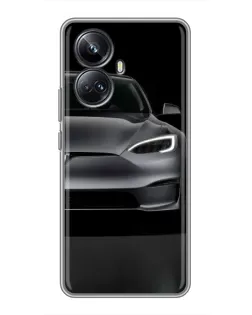 Чехол для Realme 10 Pro Plus с картинкой «Tesla Model S Look»