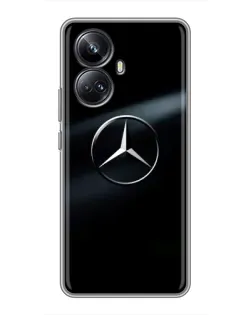 Чехол для Realme 10 Pro Plus с картинкой «Mercedes на металле» Чехол для Realme 10 Pro Plus с картинкой «Mercedes на металле»