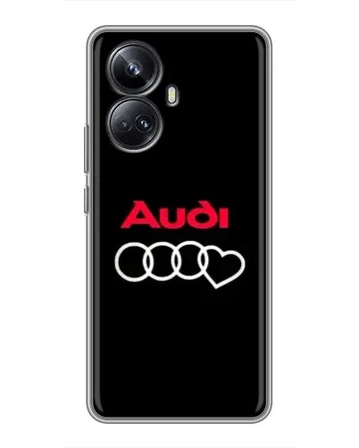 Чехол для Realme 10 Pro Plus с картинкой «Логотип Audi Heart»