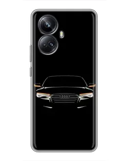 Чохол для Realme 10 Pro Plus з картинкою «Audi — нічний контур» Чохол для Realme 10 Pro Plus з картинкою «Audi — нічний контур»