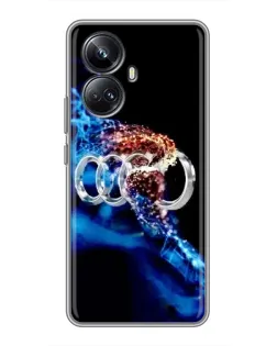 Чохол для Realme 10 Pro Plus з картинкою «Енергія лого Audi» Чохол для Realme 10 Pro Plus з картинкою «Енергія лого Audi»